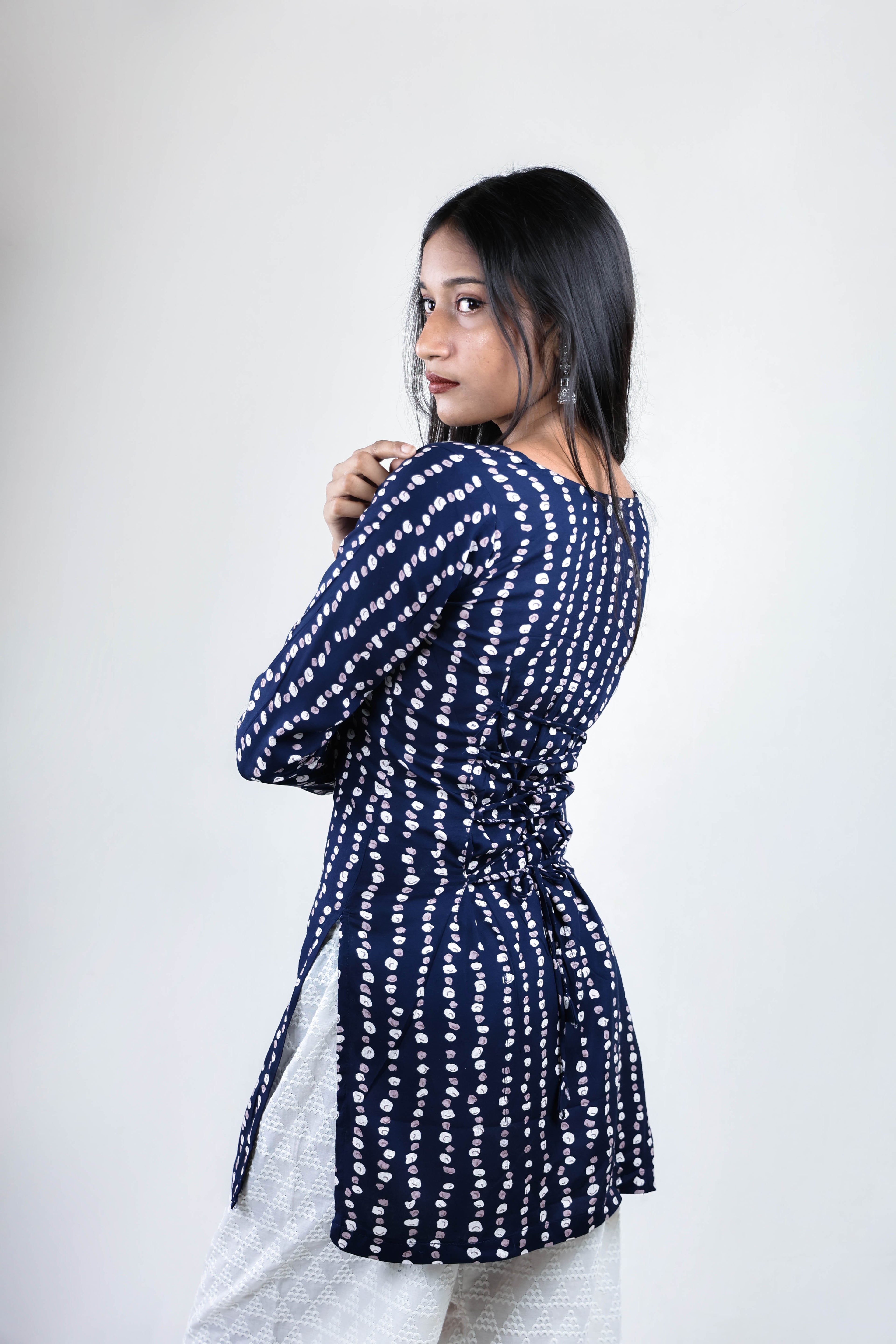 Indigo Charm Short Kurta