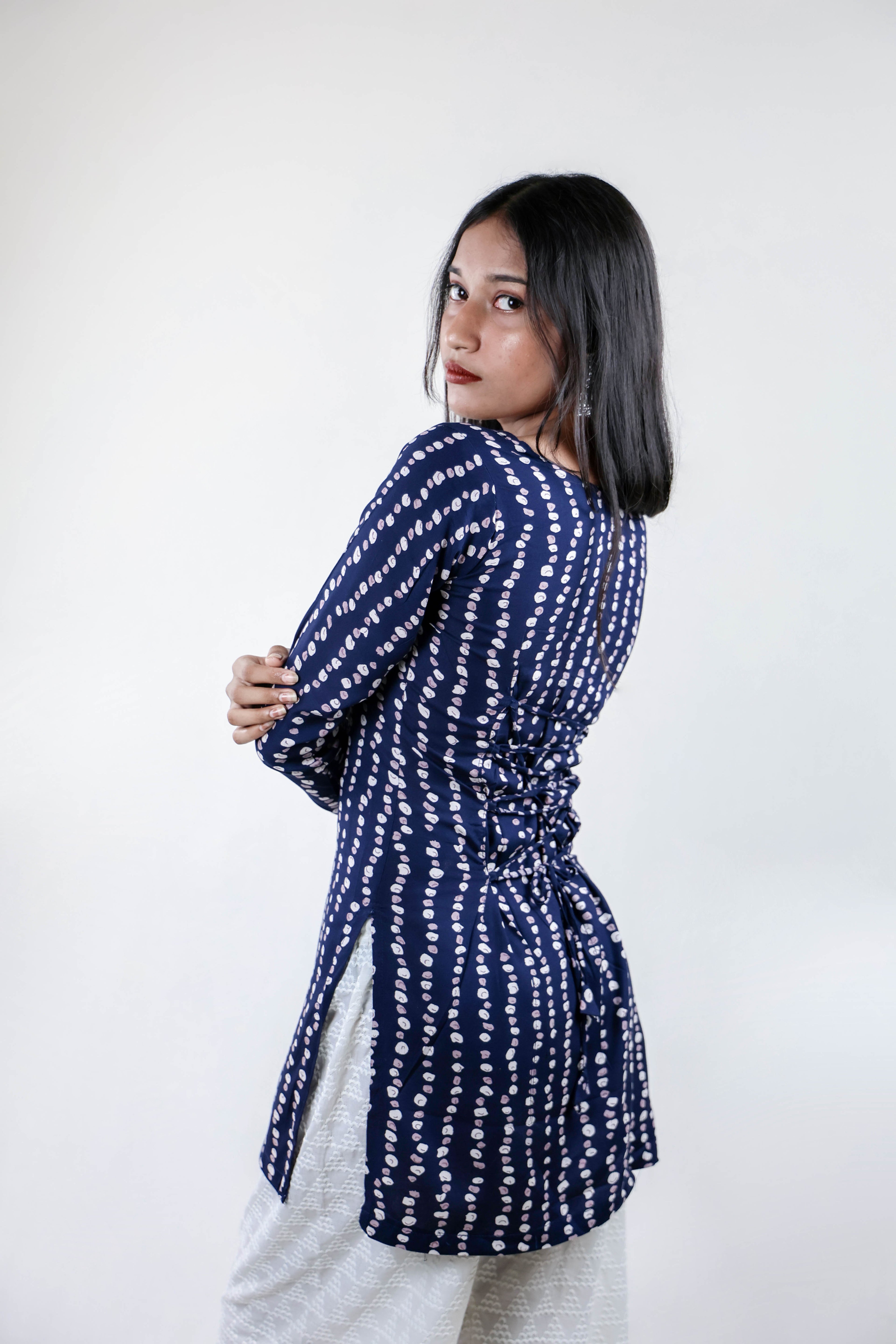 Indigo Charm Short Kurta